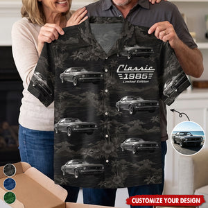 Custom Photo Vintage Car Limited Edition - Personalized Hawaiian Shirt