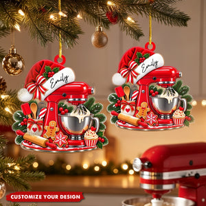 Just A Girl Who Loves Baking-Personalized Christmas Ornament