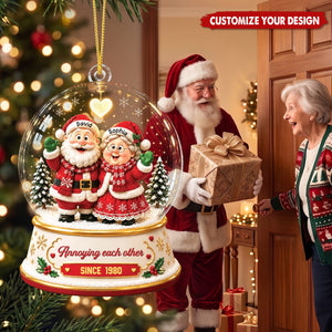 Annoying Each Other Since - Personalized Acrylic Ornament for Couples