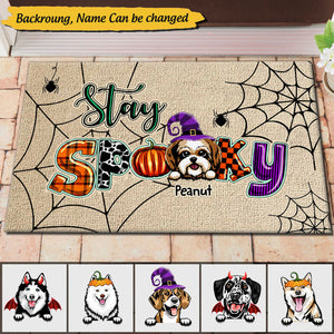Stay Spooky Personalized Halloween Door Mat