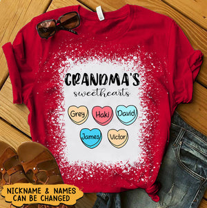 Grandma Mom's Sweet Heart Kids Personalized 3D T-shirt
