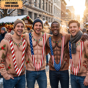 Custom Funny Patriotic Ugly Sweather - Personalized Christmas Birthday Gifts