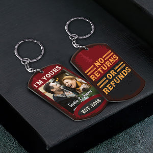 No Returns Or Refunds - Personalized Keychain