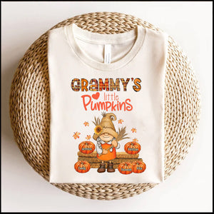 Grandma's Little Pumpkins, Fall Gift for Grandma Personalized Shirt