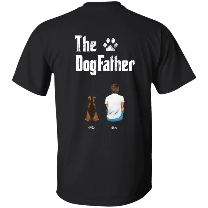 "The Dog Father" Man, Dog/Memorail Dog Personalized T-Shirt