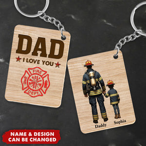 Celebrating the Best Dad Ever - Personalized Acrylic Keychain