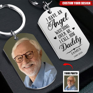 Custom Photo Your Love Lives On In Me - Memorial Personalized Keychain - Gift For Family Members