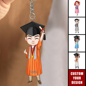 Graduation Personalized Acrylic Keychain, Gift For Friends
