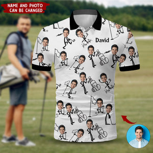 Gift For Golf Dad, Uncle, Husband... - Personalized Golf Polo Shirt