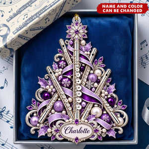 Personalized Flute Acrylic Ornament -Gift For Flutists & Music Teachers