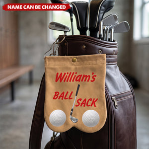 Custom Golf Ball Bag Sack - Personalized Birthday Gifts For Golf Lovers, Sports Fans, Sports Lovers