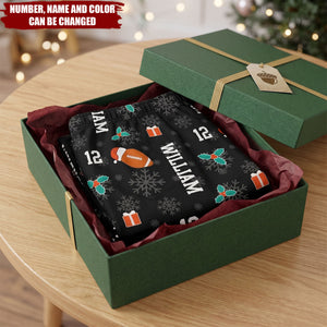 Christmas Gift Custom Name & Number For American Football Lovers - Personalized Lounge Pants