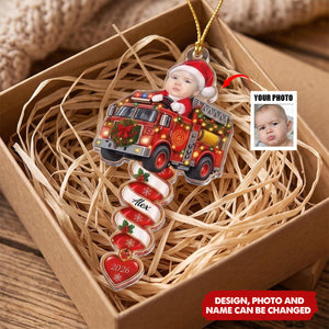 Custom Name Spiral Ornament Christmas, Ornament Gifts For Kids - Personalized Ornament