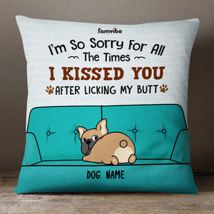 Personalized Fuuny Dog Kiss Pillowcase