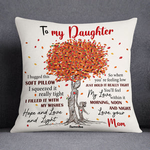 Personalized Fall Halloween Grandma Granddaughter Mom Daughter Pillow