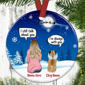 Personalized Dog Memo Christmas Watching Benelux Ornament OB252 81O34