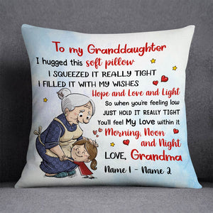 Personalized Mom Grandma Daughter Granddaughter Pillow