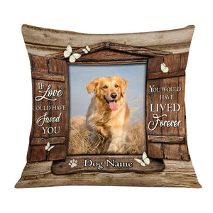 Personalized Dog Memo Photo Pillow