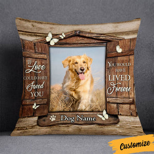 Personalized Dog Memo Photo Pillow
