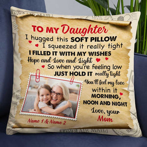 Mom Grandma To My Daughter Granddaughter Pillow
