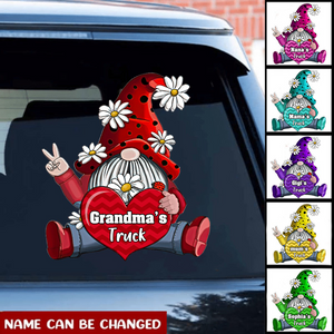 Grandma Mom Nana's Truck Doll With Heart Personalized Decal