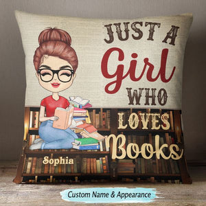A Boy Who Loves Books Reading - Reading Gift - Personalized Custom Pillowcase