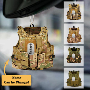 Outdoor Vest - Personalized Flat Acrylic Ornament