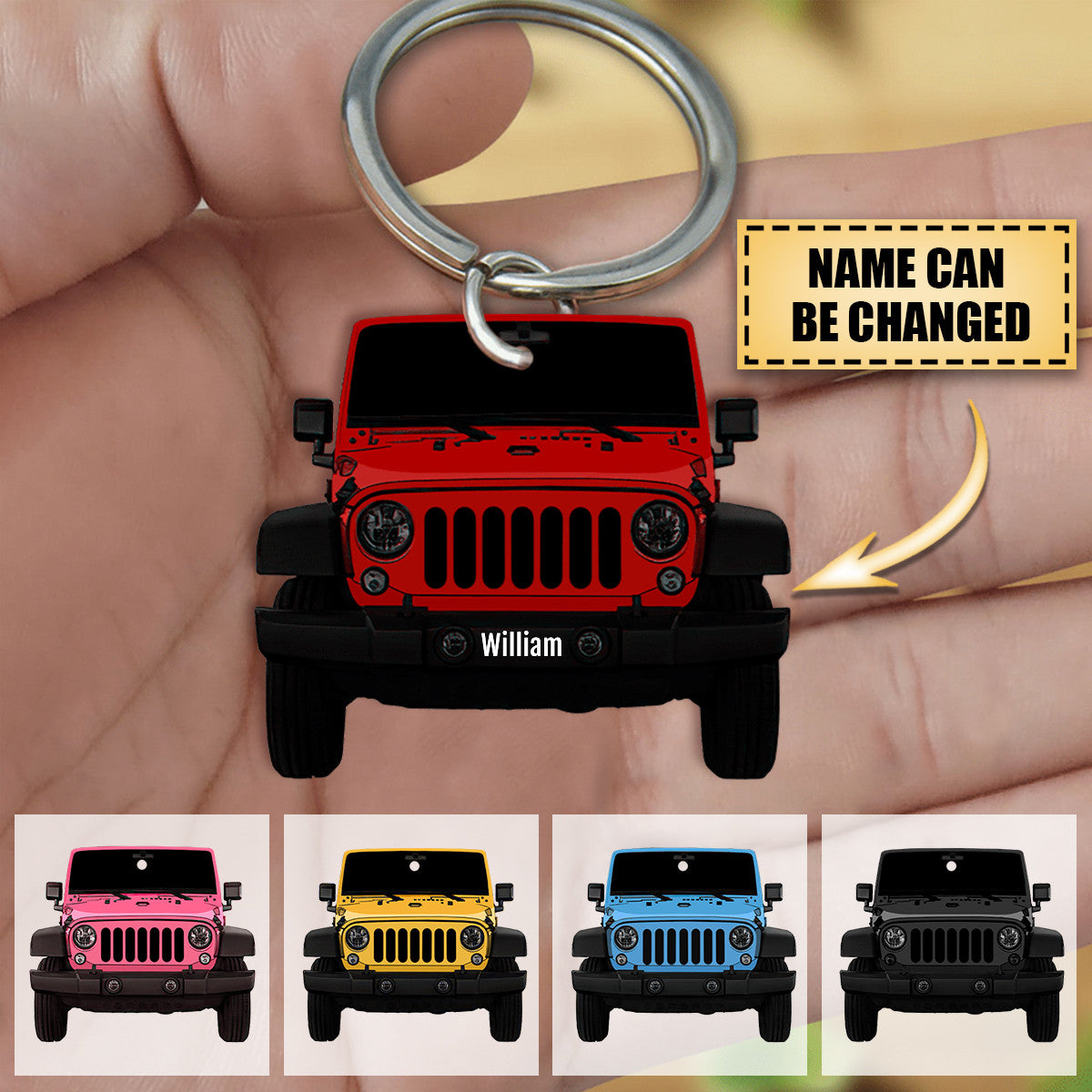 Personalized Car Acrylic Keychain - Gift For Car Lover