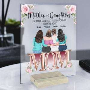 Mother And Daughter - Personalized Acrylic Plaque - Birthday Gift Mother's Day Gift For Mom, Daughters
