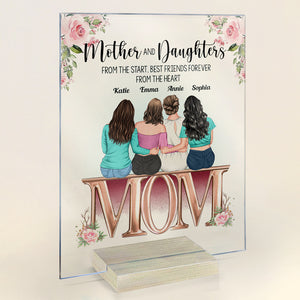 Mother And Daughter - Personalized Acrylic Plaque - Birthday Gift Mother's Day Gift For Mom, Daughters
