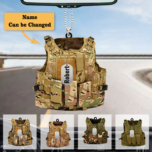 Outdoor Vest - Personalized Flat Acrylic Ornament