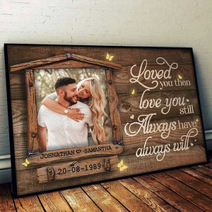 Love You Still - Upload Image, Gift For Couples - Personalized Horizontal Poster