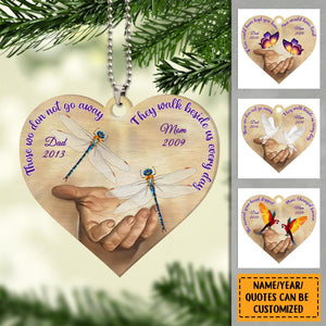 Personalized In Memory Of Gift Custom Name Wooden Ornament