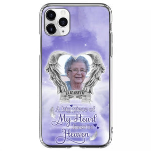 Custom Personalized Memorial Phone Case - A Big Piece Of My Heart Lives In Heaven