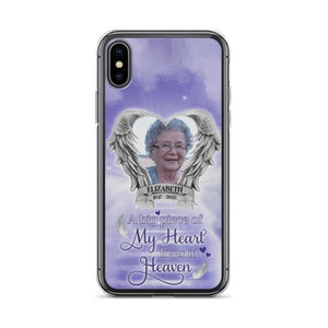 Custom Personalized Memorial Phone Case - A Big Piece Of My Heart Lives In Heaven