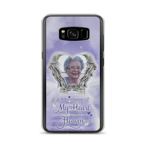 Custom Personalized Memorial Phone Case - A Big Piece Of My Heart Lives In Heaven
