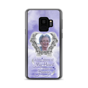 Custom Personalized Memorial Phone Case - A Big Piece Of My Heart Lives In Heaven
