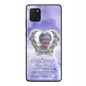 Custom Personalized Memorial Phone Case - A Big Piece Of My Heart Lives In Heaven