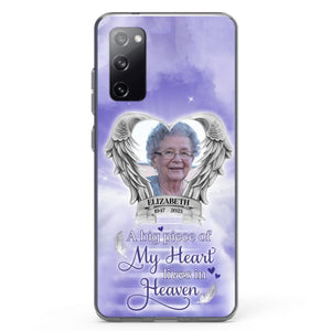 Custom Personalized Memorial Phone Case - A Big Piece Of My Heart Lives In Heaven