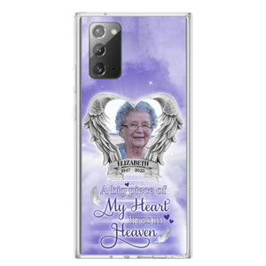 Custom Personalized Memorial Phone Case - A Big Piece Of My Heart Lives In Heaven