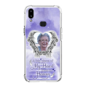 Custom Personalized Memorial Phone Case - A Big Piece Of My Heart Lives In Heaven