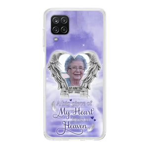 Custom Personalized Memorial Phone Case - A Big Piece Of My Heart Lives In Heaven
