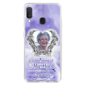 Custom Personalized Memorial Phone Case - A Big Piece Of My Heart Lives In Heaven