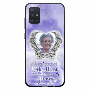 Custom Personalized Memorial Phone Case - A Big Piece Of My Heart Lives In Heaven