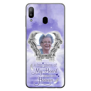Custom Personalized Memorial Phone Case - A Big Piece Of My Heart Lives In Heaven