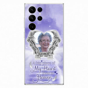 Custom Personalized Memorial Phone Case - A Big Piece Of My Heart Lives In Heaven
