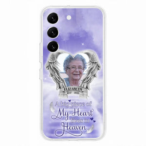 Custom Personalized Memorial Phone Case - A Big Piece Of My Heart Lives In Heaven