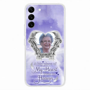 Custom Personalized Memorial Phone Case - A Big Piece Of My Heart Lives In Heaven