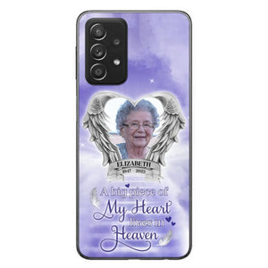Custom Personalized Memorial Phone Case - A Big Piece Of My Heart Lives In Heaven