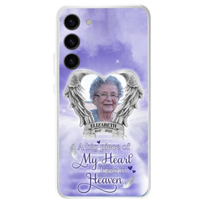 Custom Personalized Memorial Phone Case - A Big Piece Of My Heart Lives In Heaven